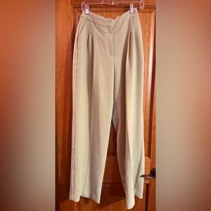 Express Light Green Wide-Leg Trousers